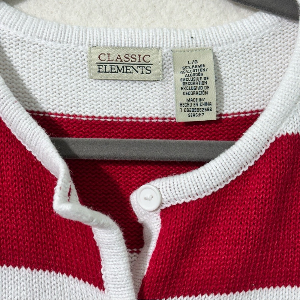 Classic Elements Red/White Striped Christmas Tree… - image 5